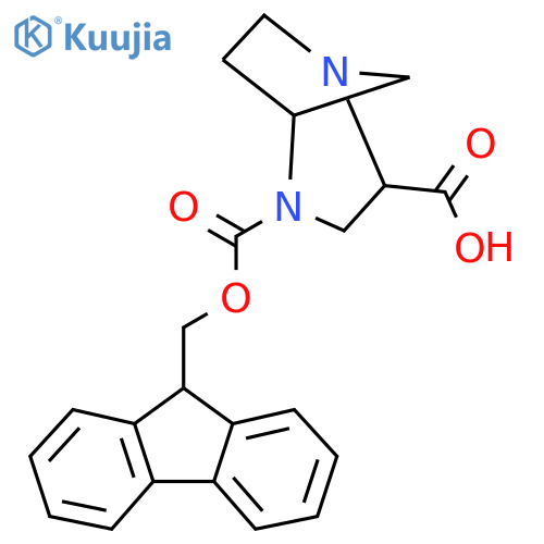4-{(9H-fluoren-9-yl)methoxycarbonyl}-1,4-diazabicyclo3.2.1octane-2-carboxylic acid structure