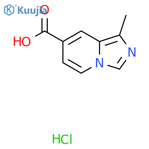 1-methylimidazo1,5-apyridine-7-carboxylic acid hydrochloride structure