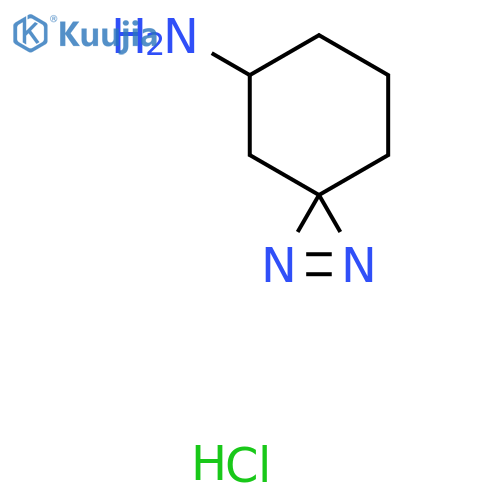 1,2-diazaspiro2.5oct-1-en-5-amine hydrochloride structure
