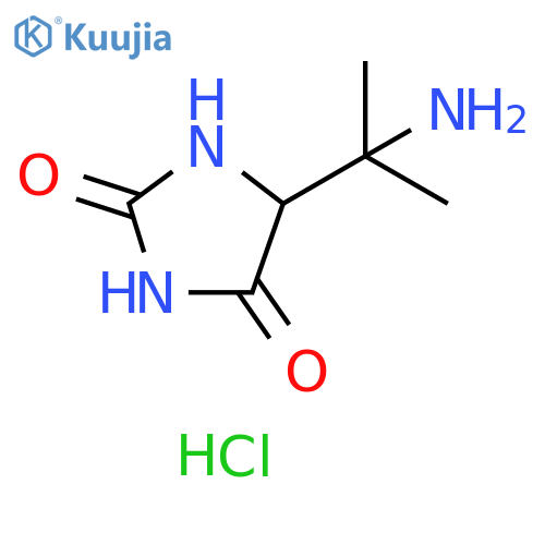 5-(2-aminopropan-2-yl)imidazolidine-2,4-dione hydrochloride structure