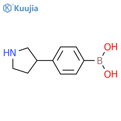 4-(Pyrrolidin-3-yl)phenylboronic acid structure