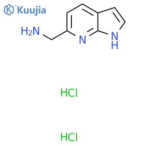 {1H-pyrrolo2,3-bpyridin-6-yl}methanamine dihydrochloride structure
