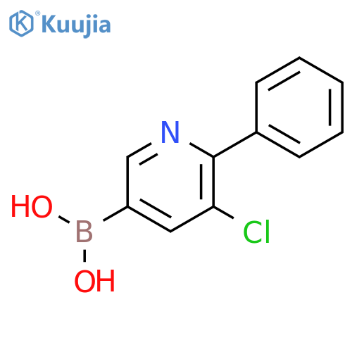 5-Chloro-6-phenylpyridine-3-boronic acid structure