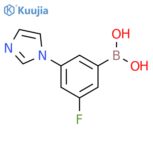 3-Fluoro-5-(imidazol-1-yl)phenylboronic acid structure