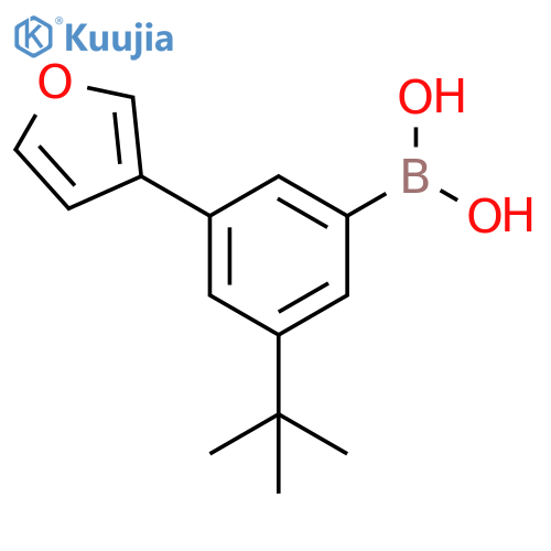 3-(tert-Butyl)-5-(3-furyl)phenylboronic acid structure