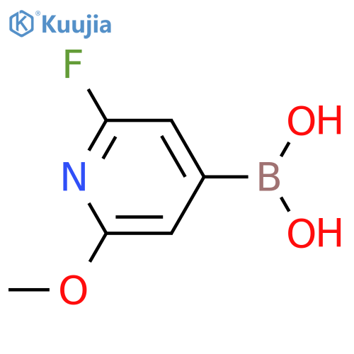 2-Fluoro-6-methoxypyridine-4-boronic acid structure
