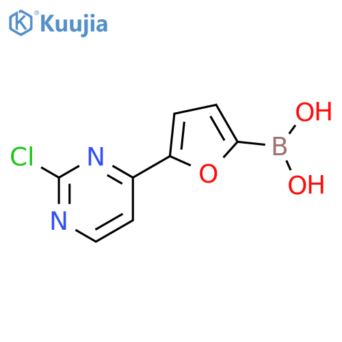 5-(2-Chloropyrimidin-4-yl)furan-2-boronic acid structure