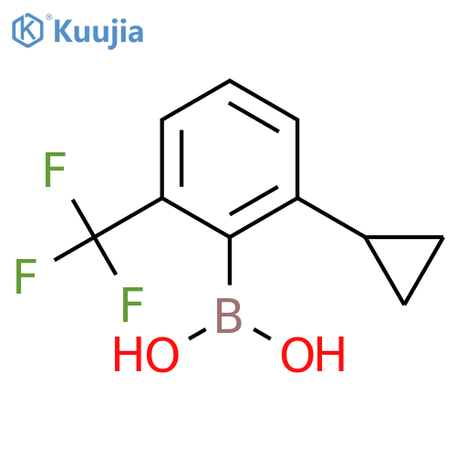 2-Trifluoromethyl-6-cyclopropylphenylboronic acid structure