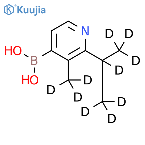 [2-(iso-Propyl)-3-methyl-d10]-pyridine-4-boronic acid structure