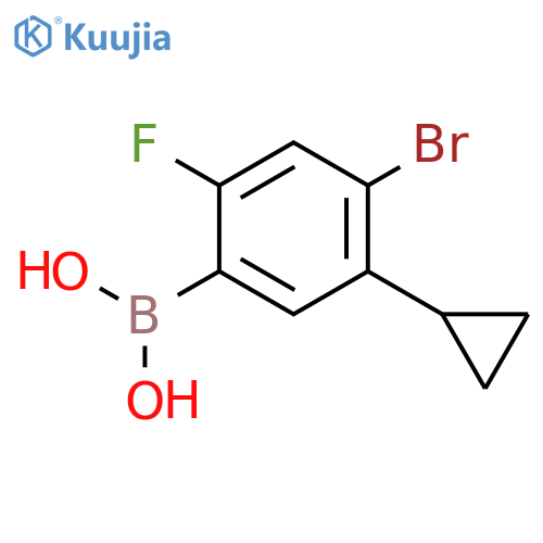 2-Fluoro-4-bromo-5-cyclopropylphenylboronic acid structure