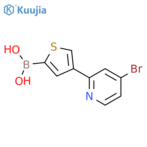 4-(4-Bromopyridin-2-yl)thiophene-2-boronic acid structure
