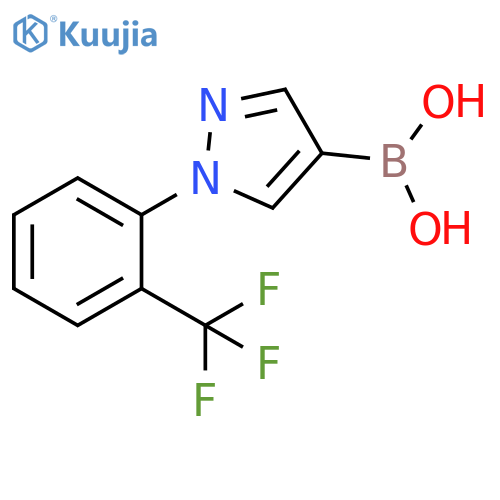 1-(2-Trifluoromethylphenyl)-1H-pyrazole-4-boronic acid structure