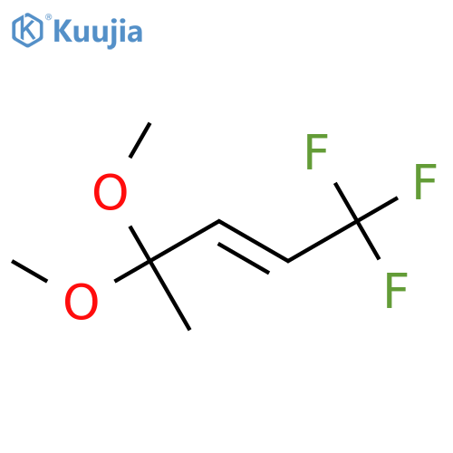 (2E)-1,1,1-trifluoro-4,4-dimethoxypent-2-ene structure