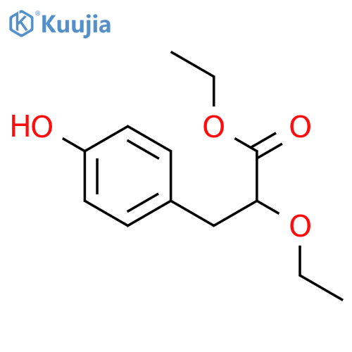 (R)-Ethyl 2-ethoxy-3-(4-hydroxyphenyl)propanoate structure
