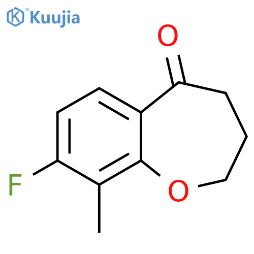 8-Fluoro-9-methyl-3,4-dihydrobenzo[b]oxepin-5(2H)-one structure