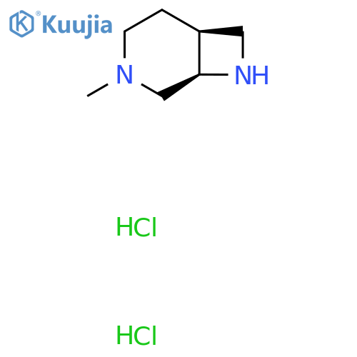 (1R,6S)-3-methyl-3,8-diazabicyclo[4.2.0]octane;dihydrochloride structure
