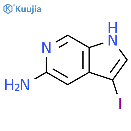 3-iodo-1H-pyrrolo[2,3-c]pyridin-5-amine structure