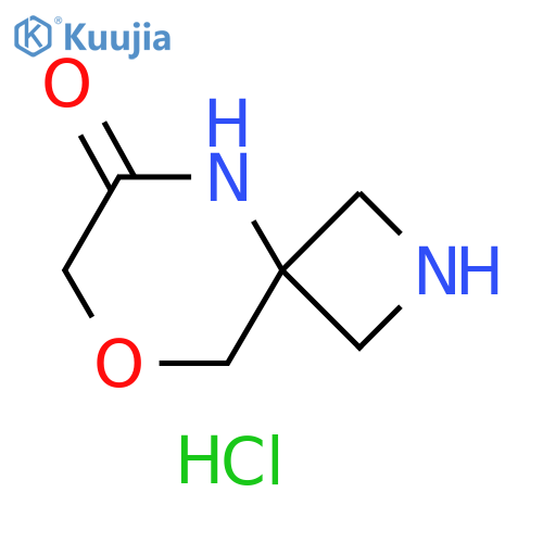8-oxa-2,5-diazaspiro[3.5]nonan-6-one;hydrochloride structure