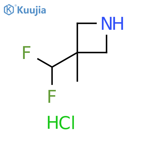 3-(difluoromethyl)-3-methylazetidine hydrochloride structure