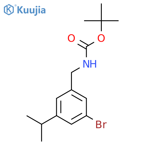 Tert-Butyl 3-bromo-5-isopropylbenzylcarbamate structure