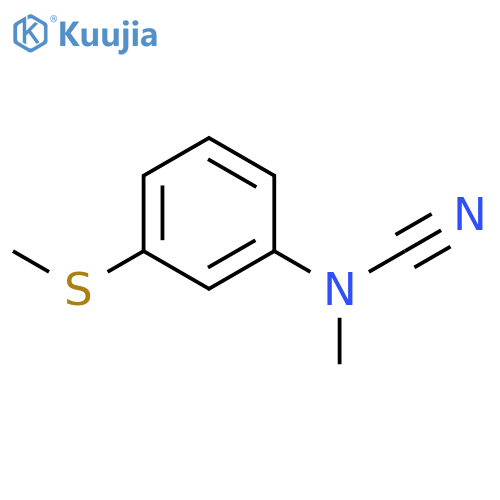 N-cyano-N-methyl-3-(methylsulfanyl)aniline structure