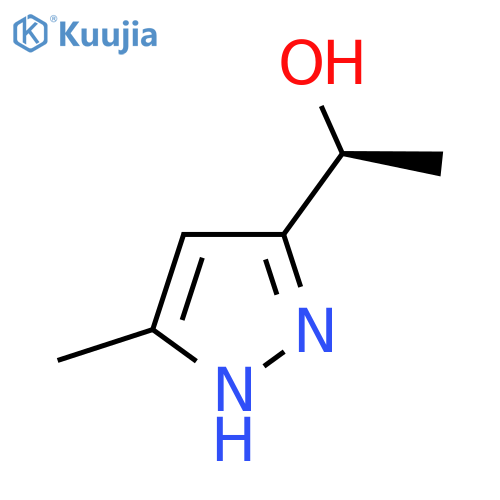 (1S)-1-(5-methyl-1H-pyrazol-3-yl)ethan-1-ol structure