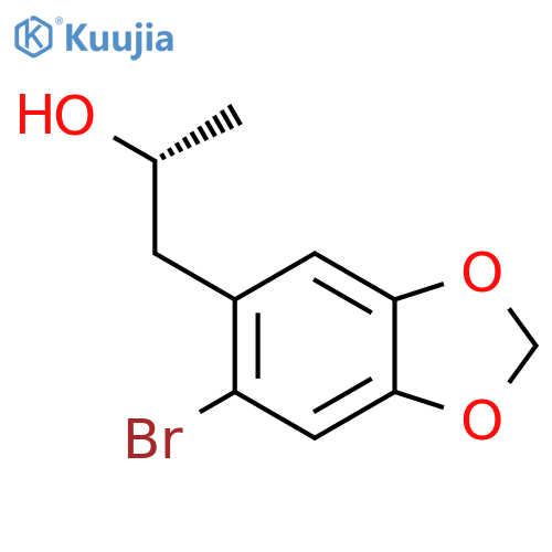 (2R)-1-(6-bromo-1,3-dioxaindan-5-yl)propan-2-ol structure