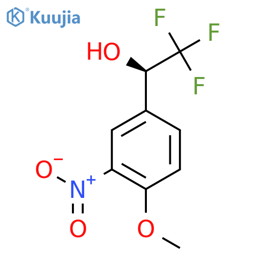(1R)-2,2,2-trifluoro-1-(4-methoxy-3-nitrophenyl)ethan-1-ol structure