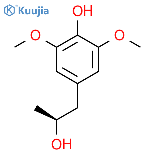4-(2S)-2-hydroxypropyl-2,6-dimethoxyphenol structure
