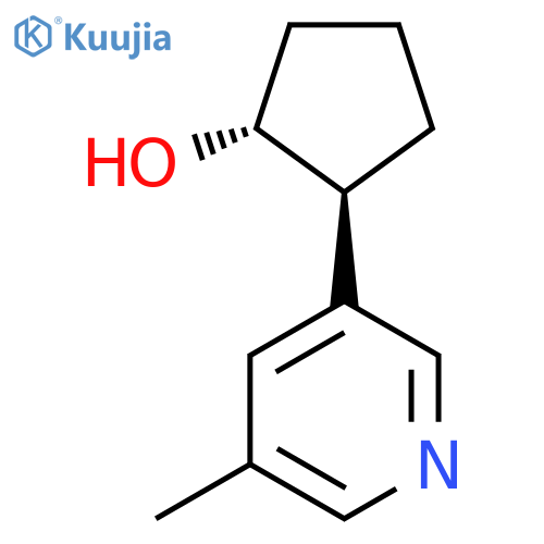 rac-(1R,2S)-2-(5-methylpyridin-3-yl)cyclopentan-1-ol structure