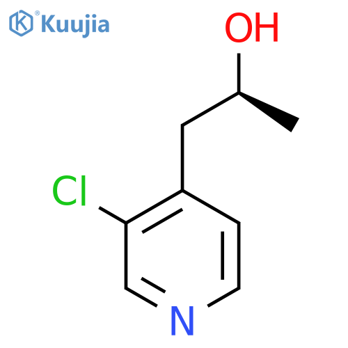 (2S)-1-(3-chloropyridin-4-yl)propan-2-ol structure