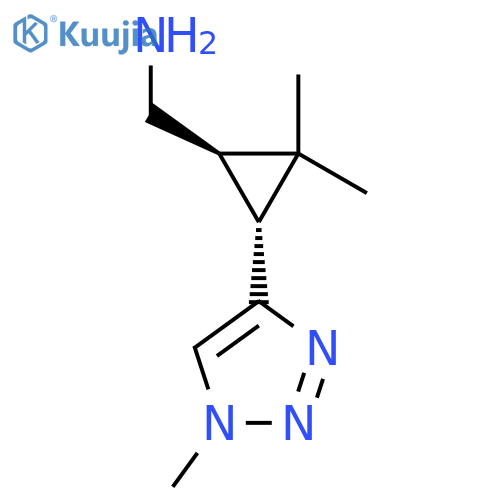 rac-(1R,3R)-2,2-dimethyl-3-(1-methyl-1H-1,2,3-triazol-4-yl)cyclopropylmethanamine structure
