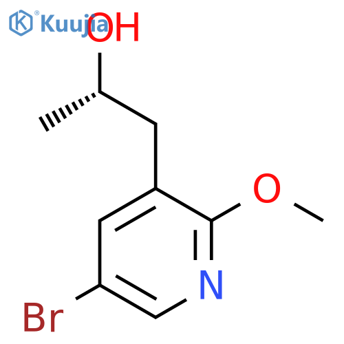 (2S)-1-(5-bromo-2-methoxypyridin-3-yl)propan-2-ol structure