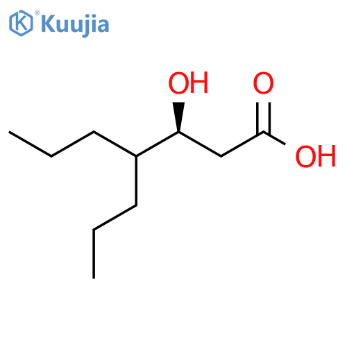 (3S)-3-hydroxy-4-propylheptanoic acid structure