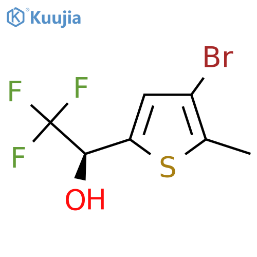 (1S)-1-(4-bromo-5-methylthiophen-2-yl)-2,2,2-trifluoroethan-1-ol structure