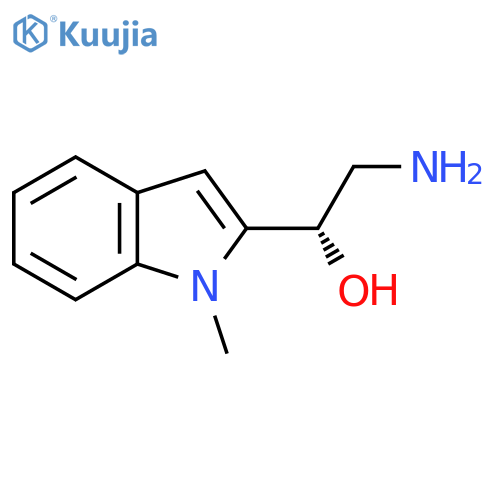 (1S)-2-amino-1-(1-methyl-1H-indol-2-yl)ethan-1-ol structure