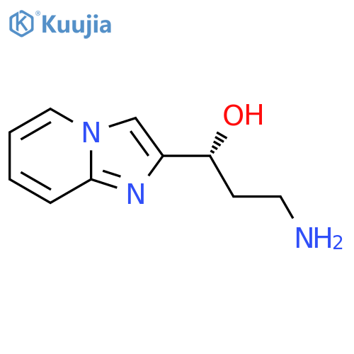 (1R)-3-amino-1-{imidazo1,2-apyridin-2-yl}propan-1-ol structure