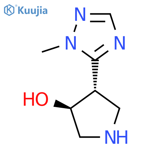 rac-(3R,4R)-4-(1-methyl-1H-1,2,4-triazol-5-yl)pyrrolidin-3-ol structure