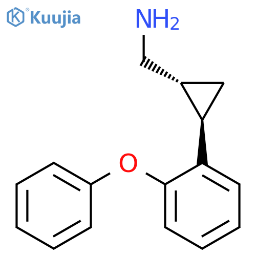 rac-(1R,2R)-2-(2-phenoxyphenyl)cyclopropylmethanamine structure