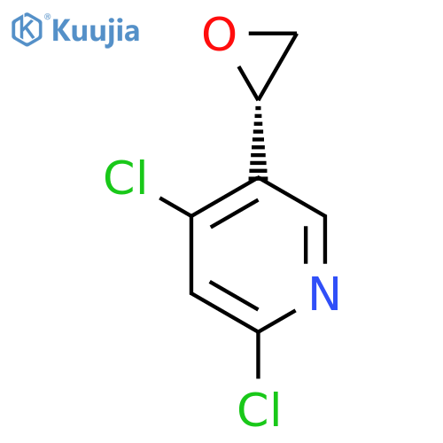 2,4-dichloro-5-(2S)-oxiran-2-ylpyridine structure