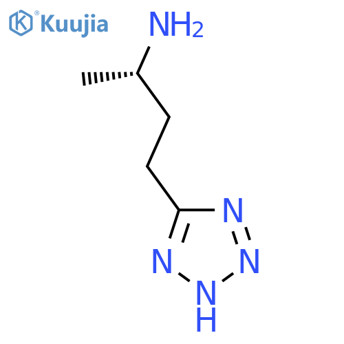 (2S)-4-(1H-1,2,3,4-tetrazol-5-yl)butan-2-amine structure