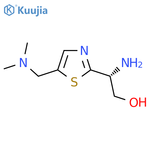 (2R)-2-amino-2-{5-(dimethylamino)methyl-1,3-thiazol-2-yl}ethan-1-ol structure
