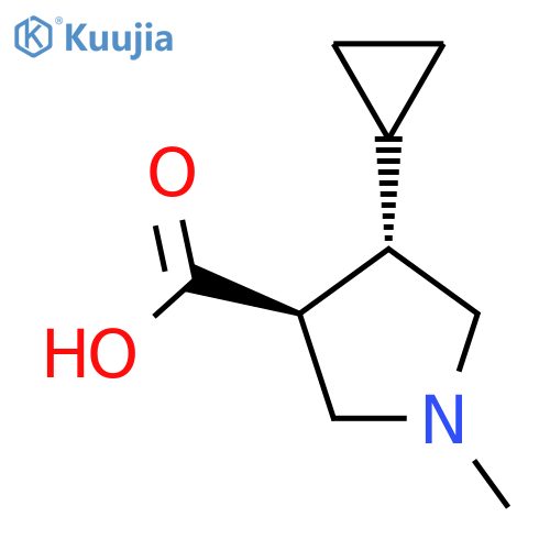 4-cyclopropyl-1-methylpyrrolidine-3-carboxylic acid structure