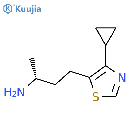 (2R)-4-(4-cyclopropyl-1,3-thiazol-5-yl)butan-2-amine structure