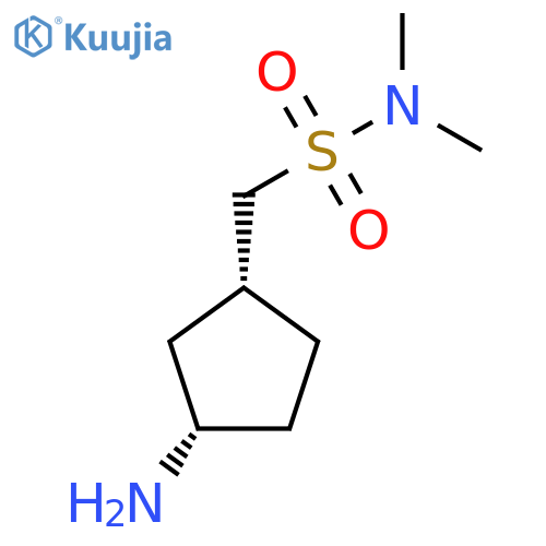 rac-1-(1R,3S)-3-aminocyclopentyl-N,N-dimethylmethanesulfonamide structure