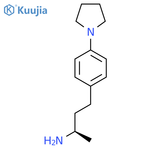 (2R)-4-4-(pyrrolidin-1-yl)phenylbutan-2-amine structure