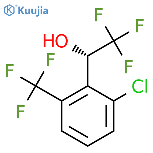 (1S)-1-2-chloro-6-(trifluoromethyl)phenyl-2,2,2-trifluoroethan-1-ol structure