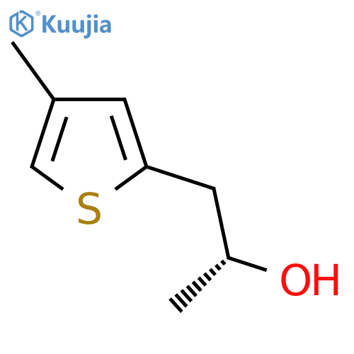 (2R)-1-(4-methylthiophen-2-yl)propan-2-ol structure
