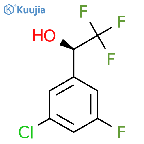 (1R)-1-(3-chloro-5-fluorophenyl)-2,2,2-trifluoroethan-1-ol structure