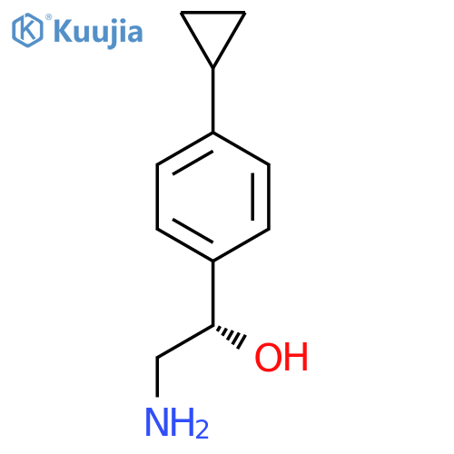 (1S)-2-amino-1-(4-cyclopropylphenyl)ethan-1-ol structure